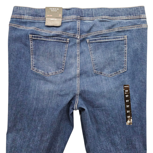 NWT Torrid Jeans Women Size 22 Tall Torrid 3T Lean Soft Comfort Stretch Pull On - Picture 6 of 16